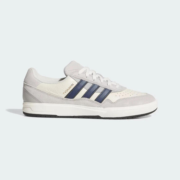 adidas Tyshawn II Shoes JI3939 Grey Two Collegiate Navy Chalk White Size 11